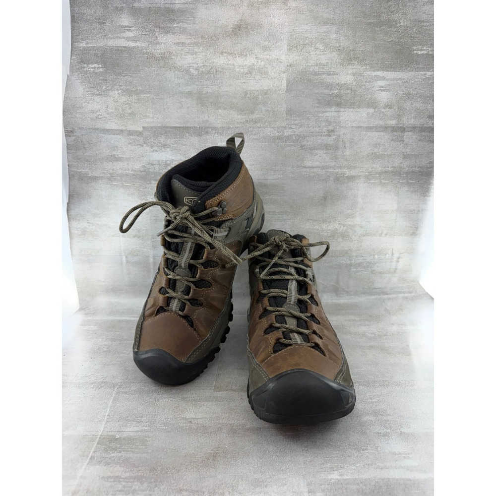 Keen Targhee III Mid Waterproof Hiking Boots Men Sz 8 Brown Leather 1017786